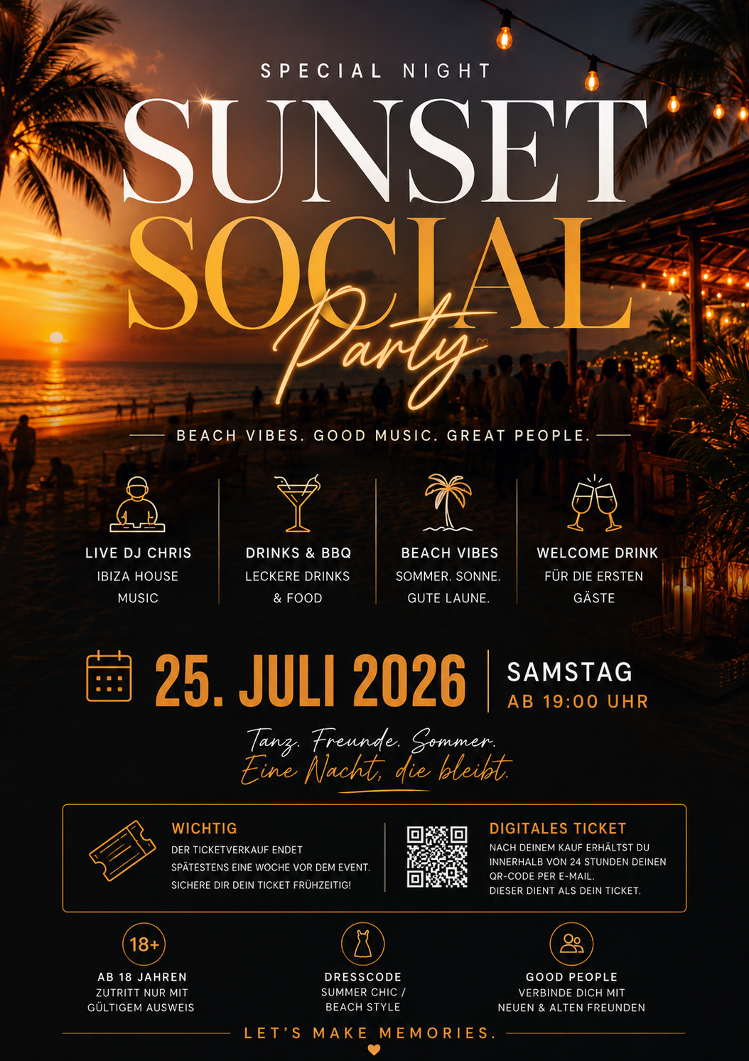 Sunset Social Party in Baden Württemberg